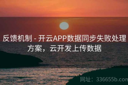 反馈机制 - 开云APP数据同步失败处理方案，云开发上传数据