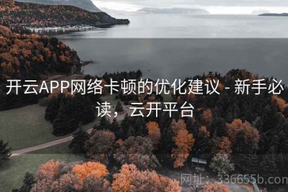 开云APP网络卡顿的优化建议 - 新手必读，云开平台