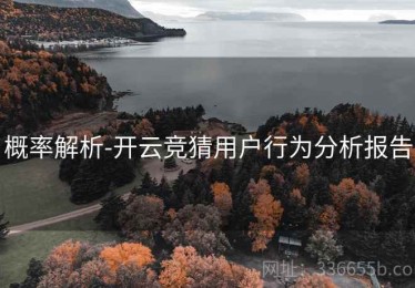 概率解析-开云竞猜用户行为分析报告