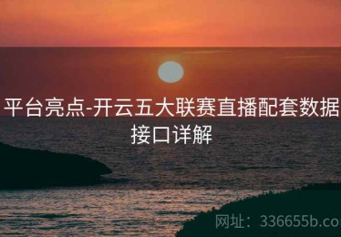 平台亮点-开云五大联赛直播配套数据接口详解