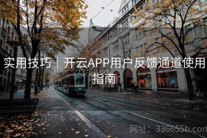 实用技巧｜开云APP用户反馈通道使用指南