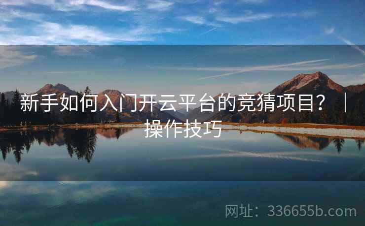 新手如何入门开云平台的竞猜项目？｜操作技巧