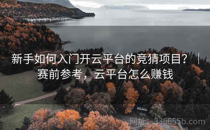 新手如何入门开云平台的竞猜项目？｜赛前参考，云平台怎么赚钱