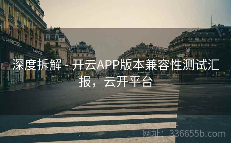 深度拆解 - 开云APP版本兼容性测试汇报，云开平台