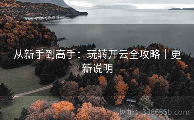 从新手到高手：玩转开云全攻略｜更新说明